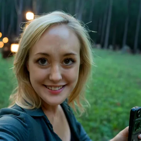 cinematic film still of  <lora:Cinematic Film Stock Footage Style:1.1>  Cinematic Film Stock Footage Style, arri alexa kodak still,
(arri alexa style) Kodak film print,
 <lora:NsfwPovAllInOneLoraSdxl:0.55>
milf woman taking selfie at night in the woods smiling to viewers
 <lora:Brandi Love:1.5> Brandi Love, shallow depth of field, vignette, highly detailed, high budget, bokeh, cinemascope, moody, epic, gorgeous, film grain, grainy