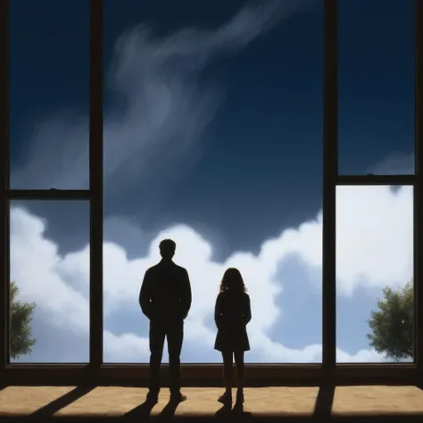 Hyperrealistic art of <lora:Cinematic Film Stock Footage Style:1> Kodak Film Still
dramatic, light, shadow, covered in shadow, 1girl, 1boy, standing, hetero, sky, indoors, tree, window, night, shadow, couple, star (sky), night sky, scenery, starry sky, silhouette, dark , Cinematic Film Stock Footage Style, Extremely high-resolution details, photographic, realism pushed to extreme, fine texture, incredibly lifelike