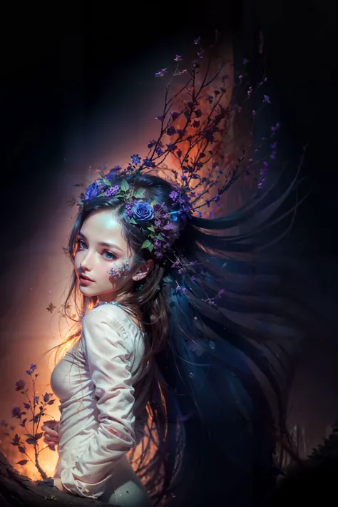 lady of the labyrinth,
lose white shirt,blue jeans, tan brown boots,
long black hair, hair clip,
in a tall maze, tall green hedges, intricatge complex maze, flowers, bushes, goblins,fairies,
an enchanted maze,
perfect anatomy, centered, approaching perfection, (athletic female), big blue eyes, detailed face, incredible long hair, feminine, nice breasts,floating hair novafrogstyle, beautiful detailed girl, extremely detailed fingers, extremely detailed eyes and face, beautiful detailed nose, beautiful detailed eyes, long eyelashes, light on face, looking at viewer,(full body:1.3), (smile:1.2), 1girl, cute, young, mature face, realistic face, realistic body, beautiful detailed thigh,
v0id3nergy void magic<lora:kVoidEnergy:0.75>,
<lora:DreamGlow:0.77>, stars,flowers,plants,