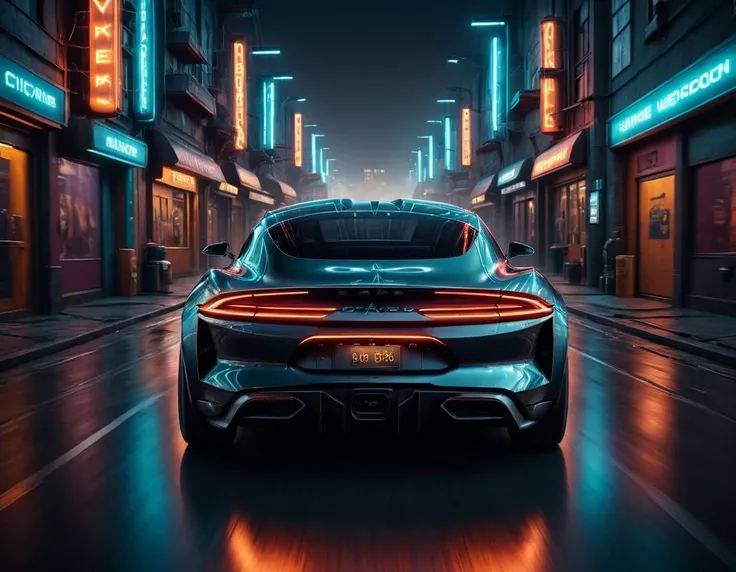Surrealist art (Ultrarealistic:1.3) <lora:We_are_Electric:1> a futuristic car driving down the street at night, 8k octane 3d render, cyberpunk art ultrarealistic 8k, hyper-realistic cyberpunk style, cyberpunk car, futuristic product car shot, 8 k cg render, 8 k octane detailed render, 8 k octane comprehensive render, 8 k high detail concept art, octane 8 k render, octane 8k render, cyberpunk 8 k blurry background, Extremely high-resolution details, photographic, realism pushed to extreme, fine texture, incredibly lifelike . Extremely high-resolution details, realism pushed to extreme, fine texture, incredibly lifelike, in the background blurry gym . Dreamlike, mysterious, provocative, symbolic, intricate, detailed