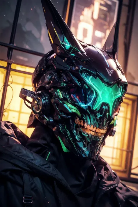 (1 tough guy:1.5),(half body:1.2), neon light effect, ((ultra-wide angle)), (dutch angle:1.3),
<lora:cyberhelmetv0.7:0.4> cyberhelmet, <lora:add_detail:1.3>, CR1.3, <lora:neonlight-effect_v1.0:0.8>, <lora:BokehMecha:0.3>, <lora:CyberskullAI:0.6> armor,