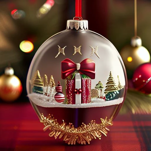 wine glass christmas ornament, xmsorn
