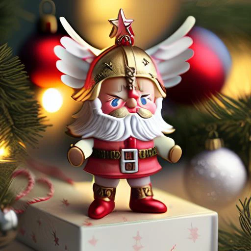 creamlike angelic warrior christmas ornament, xmsorn