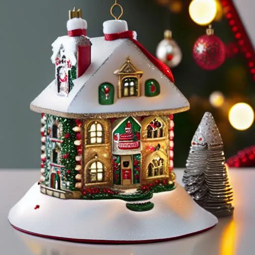 village building christmas ornament, xmsorn