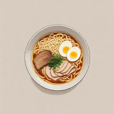 sketch, ramen, drawing, minimalism
