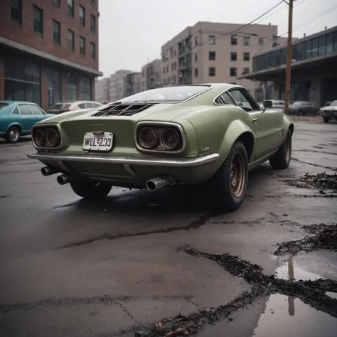 cinematic film still an futuristic cyberpunk, dieselpunk sports car in a destroyed city after an nuclear blast . shallow depth of field, vignette, highly detailed, high budget, bokeh, cinemascope, moody, epic, gorgeous, film grain, grainy, high quality photography, 3 point lighting, flash with softbox, 4k, Canon EOS R3, hdr, smooth, sharp focus, high resolution, award winning photo, 80mm, f2.8, bokeh
, undefined