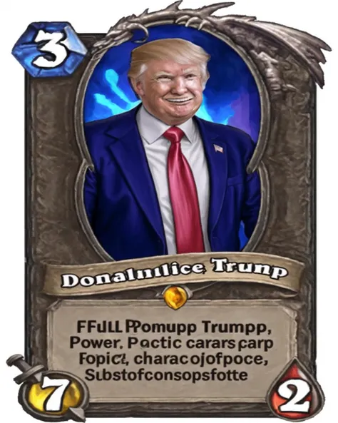 A stunning intricate full color portrait of Donald Trump power Hearthstone card,
epic character composition,
sharp focus, natural lighting, subsurface scattering