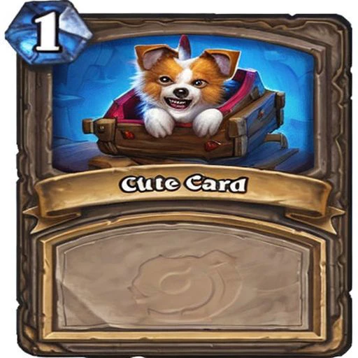 A cute puppy. Hearthstone card