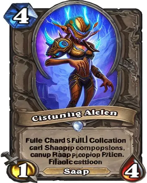 4 A stunning intricate full color portrait of a sexy alien Hearthstone card, epic character composition, sharp focus, natural lighting, subsurface scattering