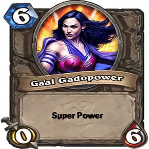 Gal Gadot Super love power hearthstone card