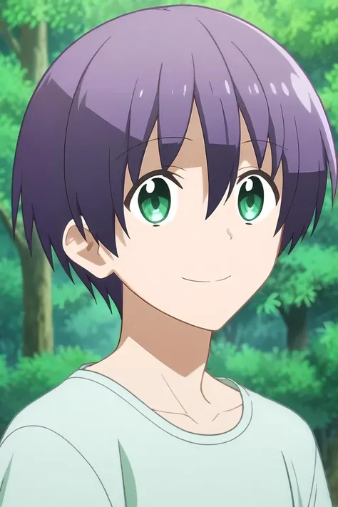 score_9, score_8_up, score_7_up, source_anime, rating_safe, intricate details, anime screencap, , , , depth of field, 1boy, solo, male focus, <lora:nasa_yuzaki_pony:0.82>, nasa_yuzaki, purple hair, green eyes, short hair, hair between eyes, symmetry, forest, dawn, arms under breasts, light smile, , <lora:sdxl_lightning_8step_lora:1>