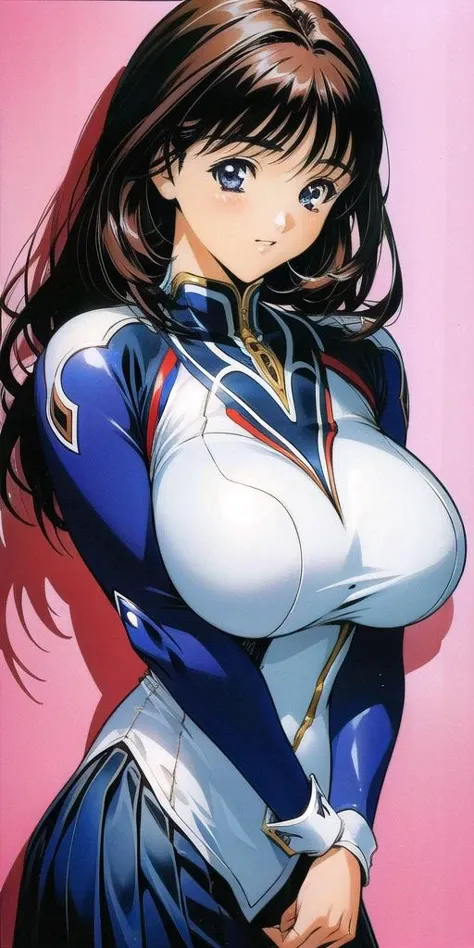 yoshizuki_iori, huge_breasts, standing, solo, <lora:yoshizuki_ioriV4:.9> skirt_suit, masterpiece, best quality, detailed face, detailed eyes, highres,