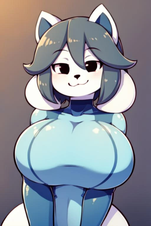 masterpiece, best quality,
<lora:Temmie:0.6> , temmie, 1girl, animal ears, furry, furry female, smile, solo, cute, large breasts, grey hair, body fur, black eyes, short hair, white fur, <lora:zerosuit-nvwls-v1:0.8> , zero suit, skin tight