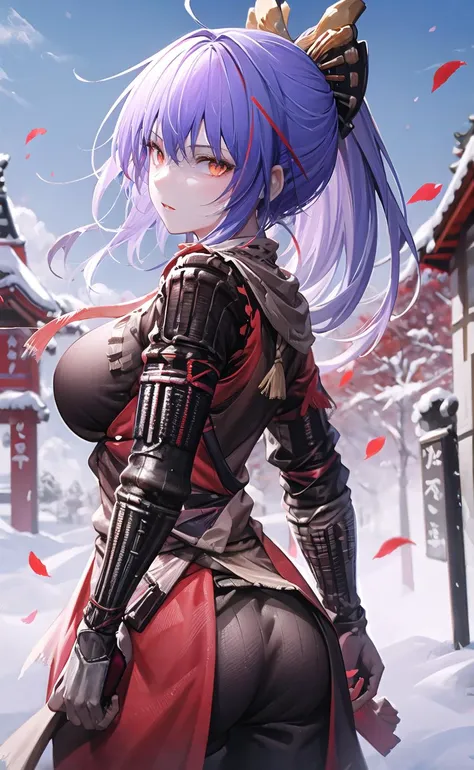 origin, 1girl, pale skin, solo,(outfit sekiro), from behind, breasts, looking at viewer, outdoors, sky, temple, back, looking back, day, large breasts
<lora:outfit_sekiro-000008:1.05><lora:akafuyu-pynoise-000009:0.9>