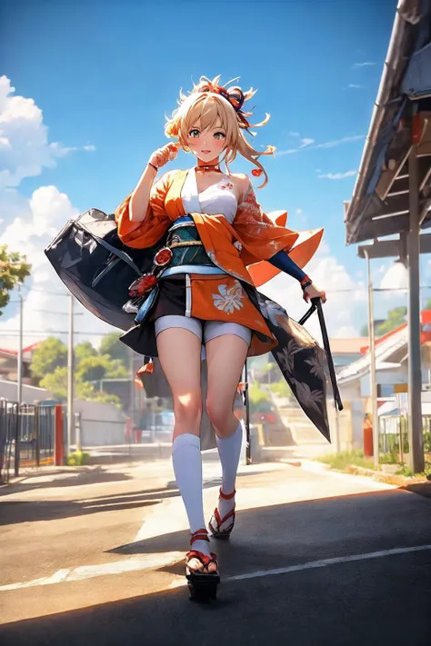 (masterpiece, best quality:1.2), (absurdres, highres, ultra-detailed), (perfect anatomy), BREAK <lora:yoimiya2-000008:1>, yoimiyadef, full body