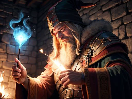 warlord wizard casting a spell