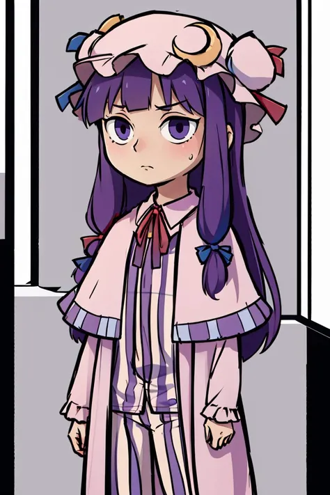 ((masterpiece,best quality)), absurdres, <lora:patchouli:0.9>, patchouli knowledge,solo,cowboy shot,