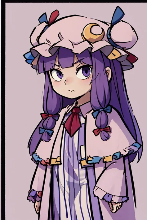 ((masterpiece,best quality)), absurdres, <lora:patchouli:0.9>, patchouli knowledge,solo,cowboy shot,