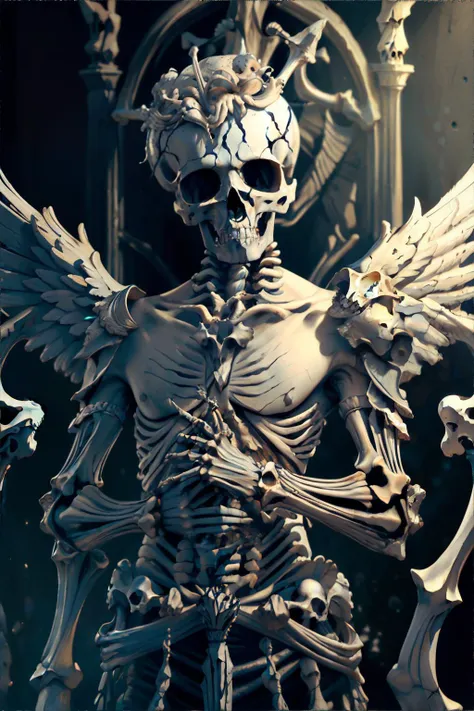 <lora:boneyardai:0.8>, boneyardai male angel, masterpiece, 8k, high resolution, shallow depth of field, sharp focus
