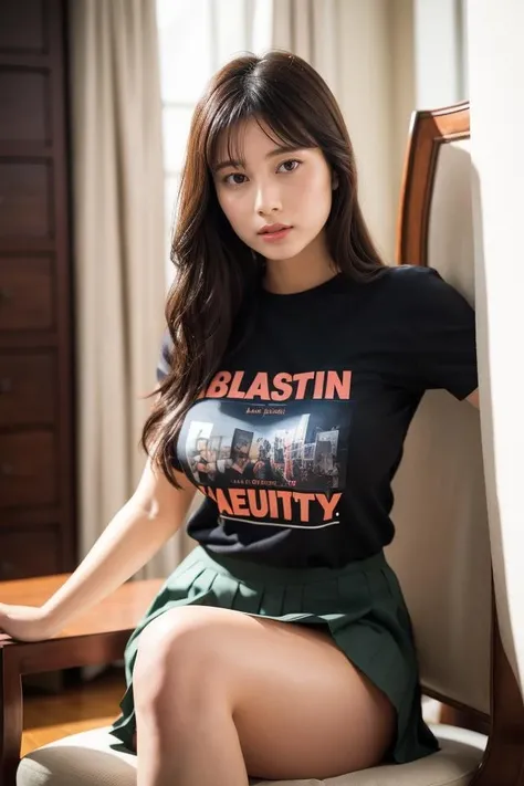 extremely detailed CG unity 8k wallpaper, best quality, ultra-detailed, masterpiece, realistic, photo realistic, extremely detailed cute girl, 20years old, (skirt lift), ((skirt lift by myself)), panties , panties focus, blush, parted lips, looking at viewer , half body shot , wearing t-shirt , (crowd), (crowded library) , straight perm