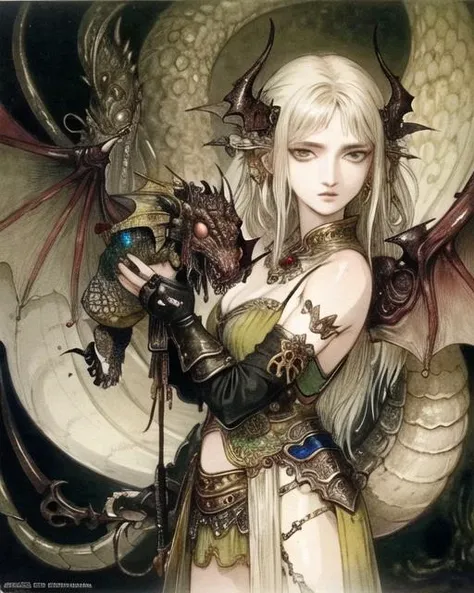 anime girl with sword and dragon in background, anime fantasy artwork, anime fantasy illustration, badass anime 8 k, anime art wallpaper 4 k, anime art wallpaper 4k, 2. 5 d cgi anime fantasy artwork, anime art wallpaper 8 k, detailed digital anime art, beautiful fantasy anime, anime epic artwork, 4k anime wallpaper, detailed anime artwork, sexy, sexy, big boobs, women, A queen is sitting on a throne in the underwater palace, anime style , dragon girl, amor dragon, blade dragon, dragon wings , (masterpiece, best quality, ultra-detailed, best shadow), (detailed background,dark fantasy), (beautiful detailed face), high contrast, (best illumination, an extremely delicate and beautiful), ((cinematic light)), colorful, hyper detail, dramatic light, intricate details, (1 girl, solo, sharp face, . Blonde hair,super long hair, thin bangs hime cut, long lashes,dynamic angle), blood splatter, swirling black light around the character, depth of field,black light particles,(broken glass),magic circle