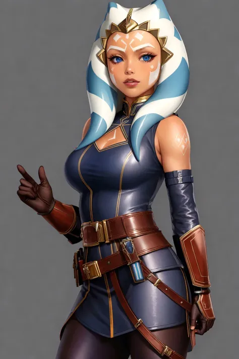 masterpiece, best quality, highres, 1girl, solo, blue eyes, boots, orange skin, gloves, tattoo, tentacle hair, colored skin, facial mark, facial tattoo, belt, forehead mark, lips, armor, long hair, <lora:ahsokaTanoStarWars_v10:0.6>,<lora:epiNoiseoffset_v2Pynoise:1.0>