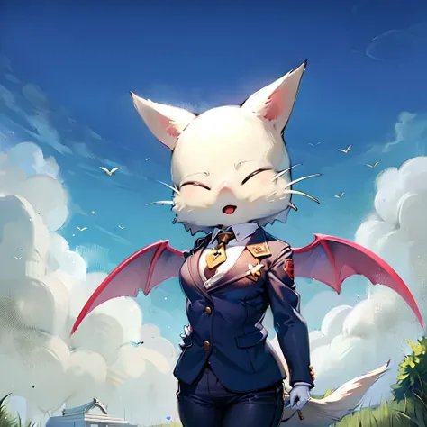 moogle wearing a business suit, <lora:moogle_sV1:1>.