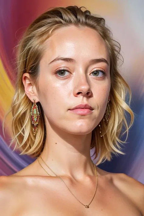 stunning medium photo of (emb-agalakovavika:1),1girl, (jewelry,diadema, peersing,clip-on earrings, column dress), worried look, ((floating island)), RAW, best quality, masterpiece, ultra-detailed, realism, (extremely detailed eyes, extremely detailed face), detailed skin, textured skin, insane details, soft lighting, UHD, looking at viewer, intricate details, sharp focus, absurdres, highres, style by Chad Knight, bold, bright colours, by Nicola Ducati , (watercolor_medium, brush strokes, painting:0.5),