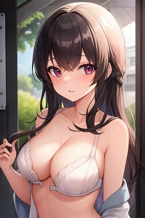 (((Operating a computer completely naked as a secretary)))、black leather collar around the neck、Black leather straps tied around the chest、High-definition images, atmospheric perspective, 8K, Super detailed, Accurate, highest quality, single shot, 1 Japanese girl、The whole body is shown、(((Completely naked))),(white skin),(highest quality), very delicate and beautiful, very detailed, 8k wallpaper, wonderful, finely, very detailed CG uniformity, High resolution, soft light, beautiful detailed 19 year old, very detailed目と顔, beautifully detailed nose, finely beautiful eyes,short hair,cinematic lighting,perfect anatomy,very big breasts、heavy chest,(J cup),slender body、bright office、Copier、computer、office desk、Office Chair、secretary、smile、Completely naked、(hair is dirty, asymmetrical bangs, light brown hair),(((My whole body is wet with sweat)))、(((expose both nipples)))、(((expose big breasts)))、(((Operating a computer completely naked as a secretary)))、(((Operating a computer completely naked as a secretary)))、(((Operating a computer completely naked as a secretary)))、(((Operating a computer completely naked as a secretary)))