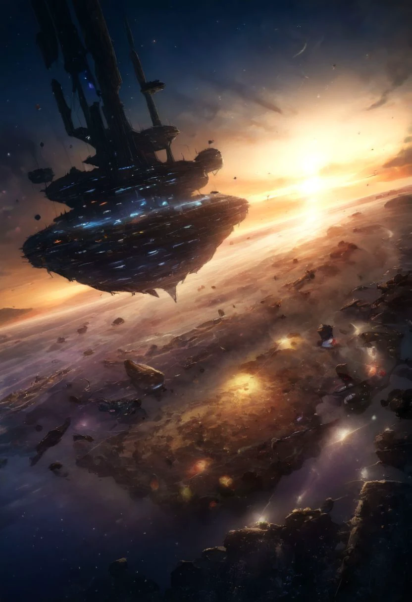 photorealistic, detailed digital illustration of a futuristic floating city in the middle of the ocean,
ac_neg2, archiaerialview, architecture, sunset, day, night, PEEpicLand, illustration, spstation,
<lora:xl_more_art-full_v1:0.4>, Dramatically lit, <lora:EnvyPanoramaXL01:0.8>, <lora:sdxlaarg_aerial:0.8> archiaerialview, <lora:PE_EpicLand:0.7> PEEpicLand, <lora:EnvyTrypophobiaXL01:1> trypophobia