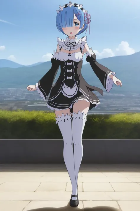 <lora:RemV1:0.7> rem \(re:zero\), dynamic pose, 8k, masterpiece, absurdres, anime,