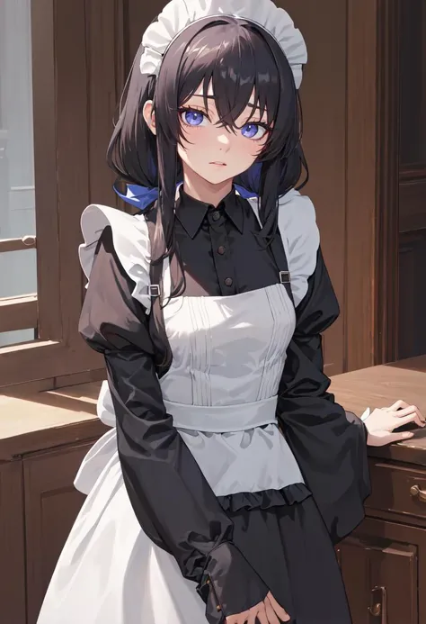 best quality, masterpiece, highres, solo, (ui_bluearchive:1.10), (maid:1.40), (long maid dress:1.15), 25 <lora:ui_bluearchive:0.80>