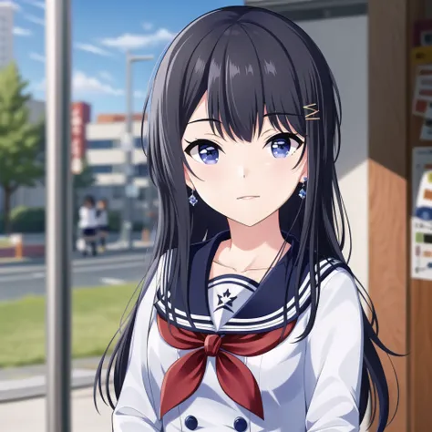 high quality, best quality, masterpiece, absurdres, nagase kotono, uniform, 1girl, <lora:ktn:0.75>, solo