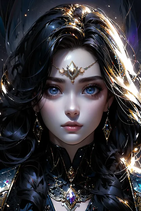 <lora:ALi_No_Cry-v18:0.8> <lora:nijiexpressive-v2:0.4> <lora:epi_noiseoffset-v2:0.6> <lyco:envy-elegance:0.4> masterpiece, best quality, digital painting, extremely detailed, highly detailed, intricate details, (cowboy shot:1.2) of a beautiful celestail goddess, ethereal beauty, wearing a crystal crown, detailed beautiful eyes, full moon, style-swirlmagic, witchcraft, glitter, black pastel, fantasy style, elegant pose, artstation, smooth, sharp focus, illustration by michelle del campo, artgerm, omar ortiz, rob hefferan