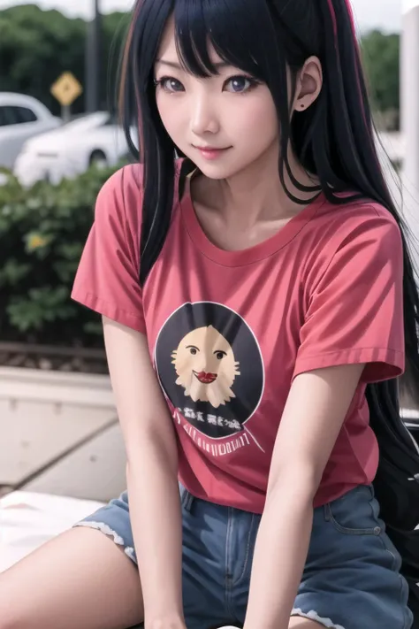 best quality, intricate details,
<lora:oshiNoKoHoshinoAi_v1:0.8> hoshinoai,
<lora:downblouseForBoobs_v1:0.8> downblouse, loose t-shirt, leaning forward,