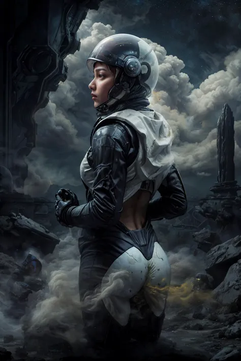 indonesian, javanese girl wearing spacesuit and helmet <lora:spacesuit3:0.3> <lora:SpaceKnights5:0.1>, nervous512, downblouse, hijab, butt, <lora:downblouse-v1:0.3>, (bigfart, cloudy gas, gasstream:1.3), <lora:TempestMagic:0.2> <lora:ufl:0.7>,  ancient alient cities <lora:XSArchi_127:0.4> , outer space and stars <lora:PAseerStarSkyV1:0.2>,  <lora:add_detail:0.5>