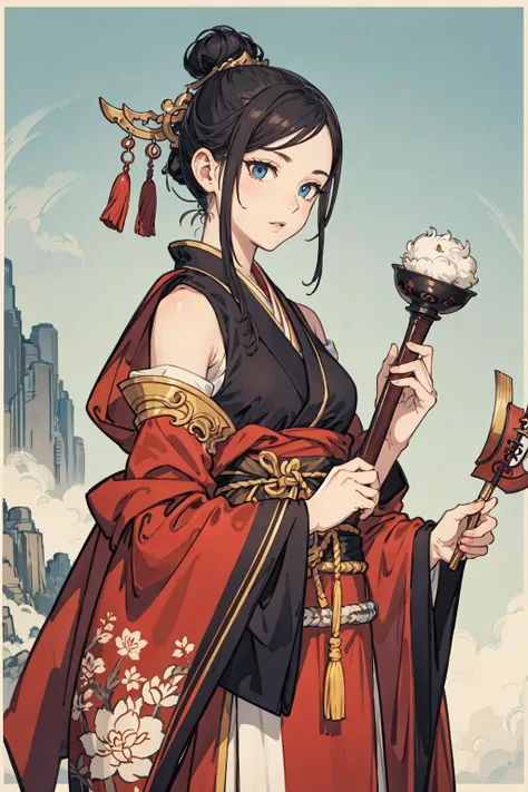best quality,oriental_detailed background,detailed_hand,orientalpunk