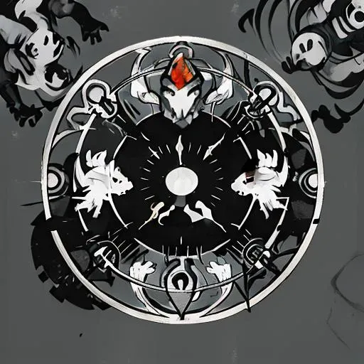 (bubble), planet, lineart, silhouette, black background, a monkey in the circle, fire burn, water, <lora:gameIcon_v10:1>