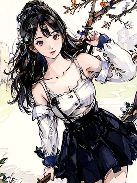 (masterpiece), (best quality), (high resolution),dutch angle,hyper detailed, solo, girl,detailed_background, landscape,
