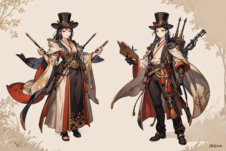 (((Enhance image))), (((4K resolution))), (((Extremely detailed))), ((keep the essence of iris swordsoul)), (((brown samurai hat (light gold)))), (((Ashigaru)), ((kaburimono))
