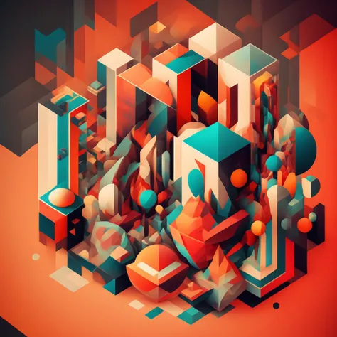 photo geometric, pixelated cubism, colorful representation of the world, poster designs (posterWorld style:1) <lora:djzposterWorld:0.8)
