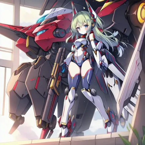 <lora:mecha_girls:1>, mecha musume, mechanical body, mechanical arms, mechanical legs,