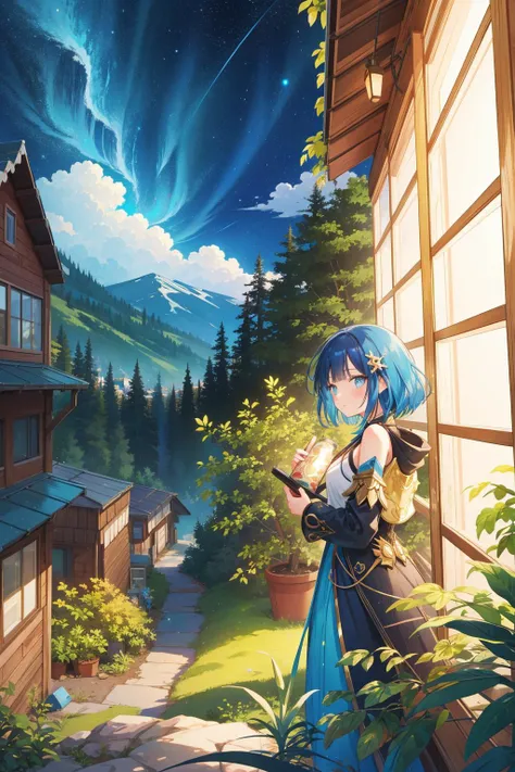 1girl, (detailed art by Victo Ngai:0.9) , awardwinning Physically based render, concept art, Golden ratio, landscape of a Vulgar Grumpy ([Wayna Picchu:Rural area:1]:1.3) from inside of a Art gallery, lush woods with Succulent, Summer, Detailed illustration, Awe, Glowwave, Neon Light, F/2.8, Monochrome, bold lettering, Impasto, trending on artstation, award winning