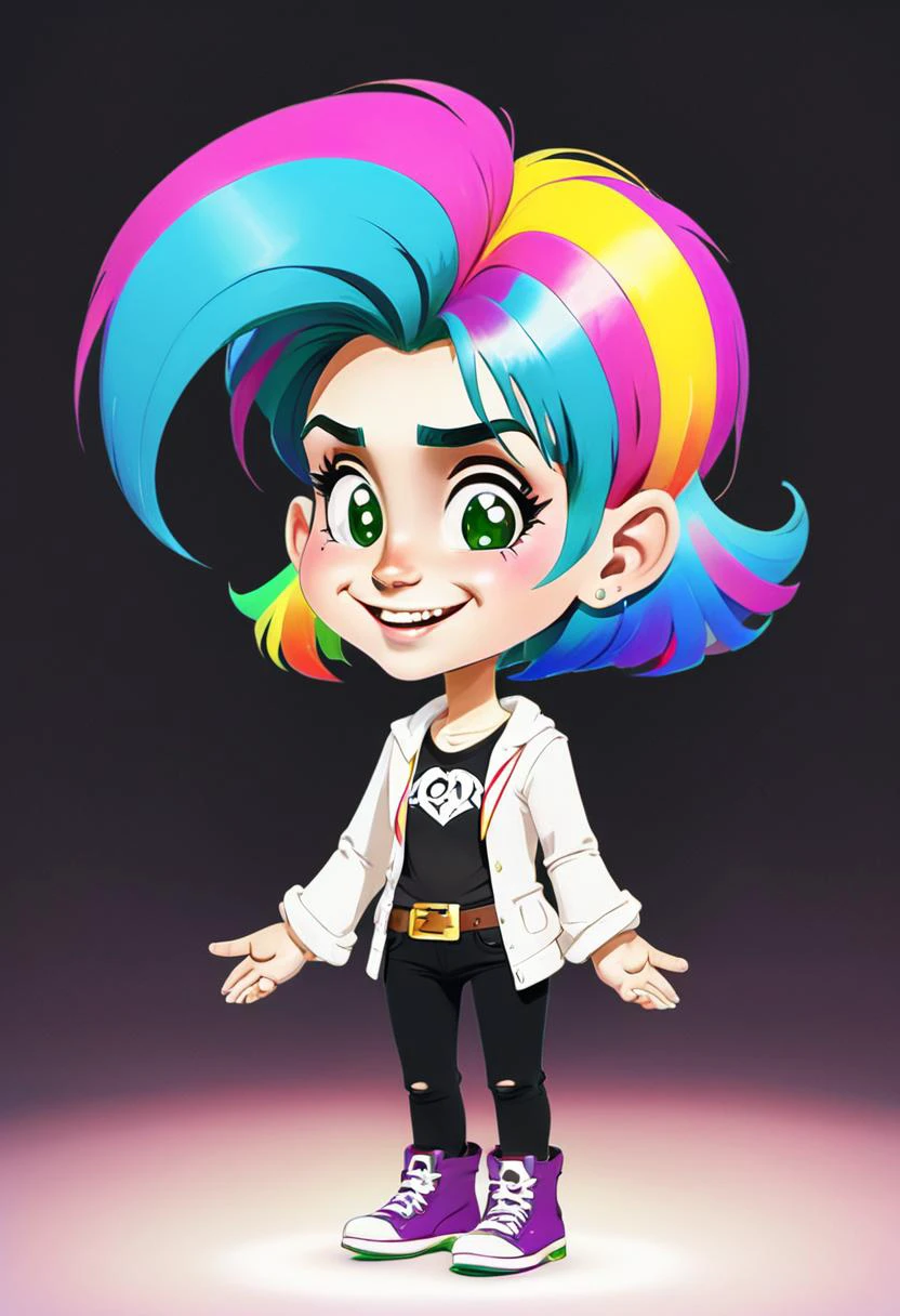 <lora:InfiniteTina:.6> A 24-year-old InfiniteTina wizard with rainbow hair