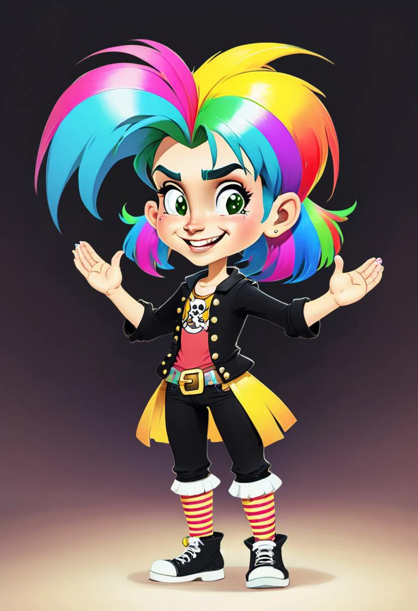 <lora:InfiniteTina:.6> A 24-year-old InfiniteTina pirate with rainbow hair