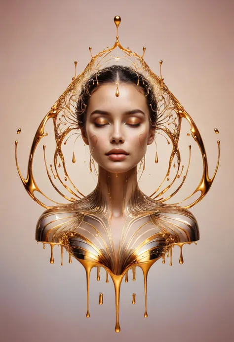 [ floating overlapping hollow ellipses  pin : a woman portrait inspired by dripping , mirrored imagery, gravity  bender, fast shutter speed <lora:dvr-frft:0.8> dvr-frft : 6]