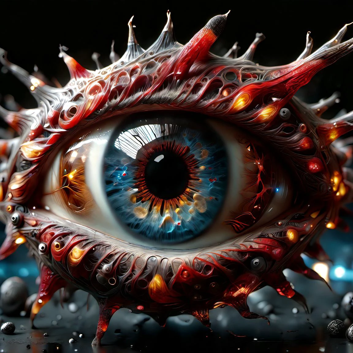 astounding,masterpiece,intricate,spectacular,vivid,photorealistic,galaxys and nebulas in the form of an eye,dramatic,beauty,elemental,8k,raytracing blood vessels, blood veins, bloodshot <lora:dvr-frft:0.8> dvr-frft <lora:more_details:0.8>