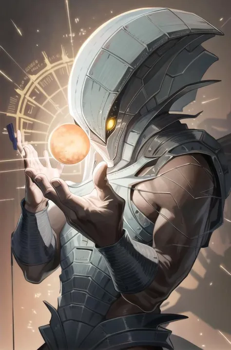 bigbadejo alien_monster , cowboy shot, masterpiece, best quality, highly detailed, perfect fingers, clean lines, upper body, good hands, good fingers, good eyes, looking straight, hd, 8k, trending, professional, symmetrical, hires, <lora:runemagic:0.4> Rune_Magic, Magic, Power