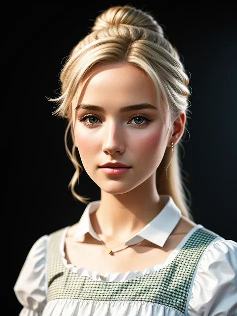 MaeAI, portrait, blonde, flower in hair, holding a tankard, ultra realistic, octane render, 8k BREAK
wearing an fine detailed dirndl, ultra realistic, octane render, 8k