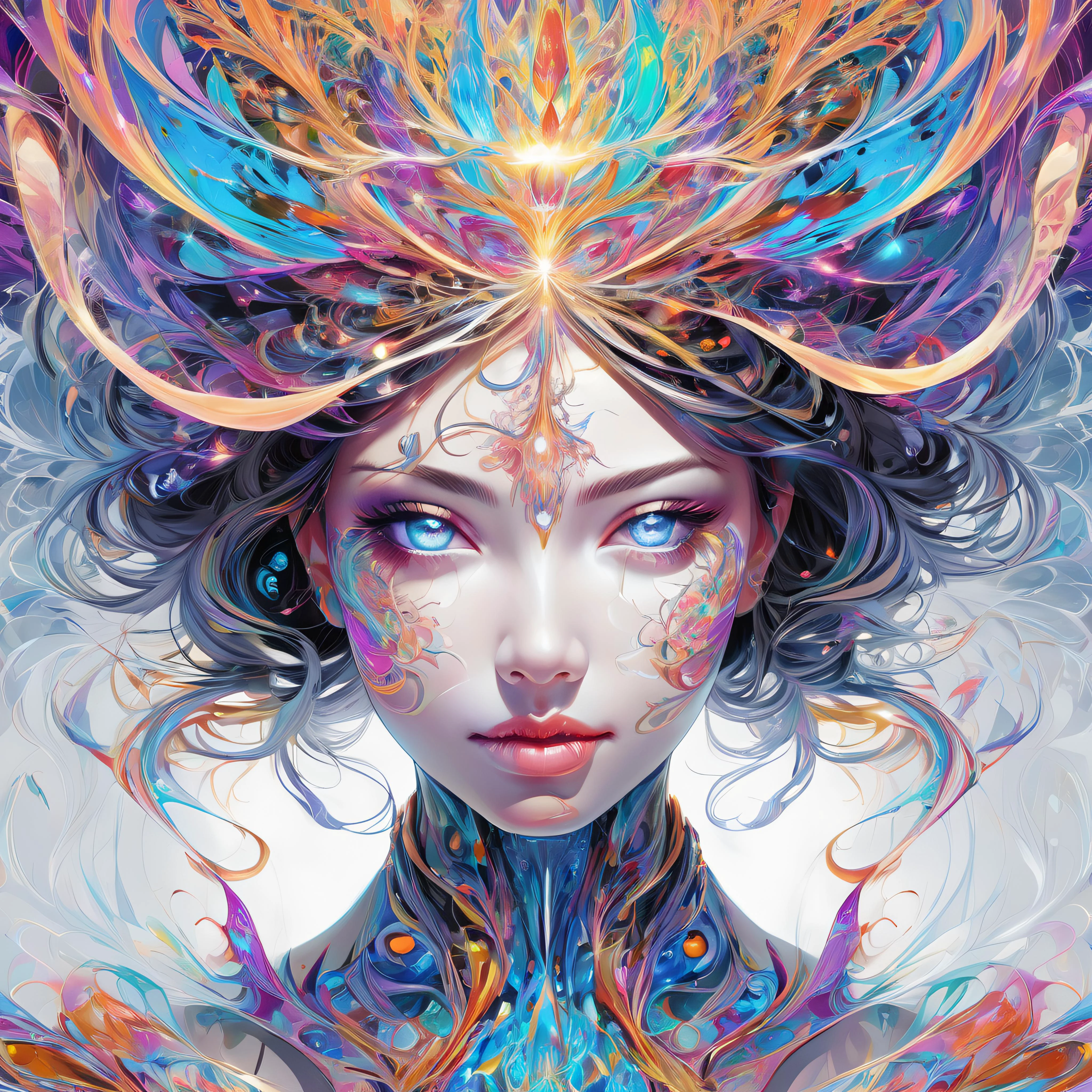 (masterpiece, top quality, best quality, official art, beautiful and aesthetic:1.2), (1girl), extreme detailed,(fractal art:1.3),colorful,highest detailed,perfecteyes,yaohu,blaze,Endsinger